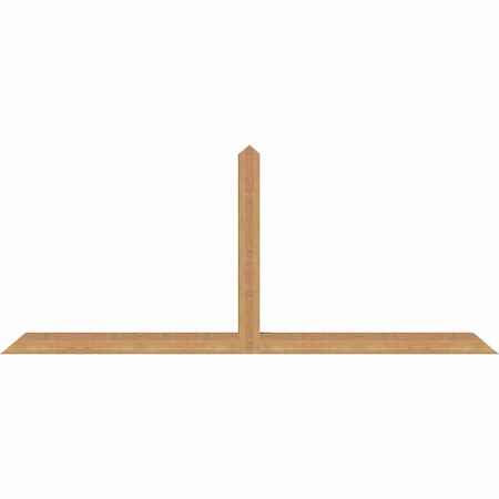 Ekena Millwork Portland Timber Gable Bracket, Western Red Cedar, 84"W x 35"H x 3 1/2"D x 3 1/2"F, 10/12 Pitch GBW084X35X0404POR00SWR